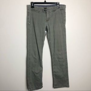 Horny Toad Checkov Pants Light Green Size 8